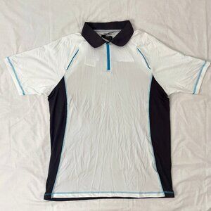 Adidas Men's Coolmax Quarter-Zip Golf Polo Shirt Size Large, NWT